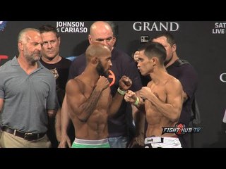UFC 178 weigh ins + face off: Demetrious Johnson vs. Chris Cariaso