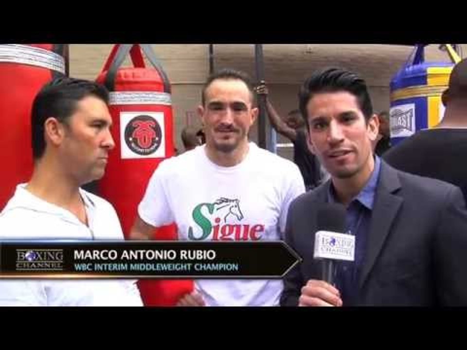 Marco Antonio Rubio "We want to test Golovkin! We will attack him from every angle!"