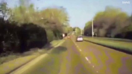 Watch as Crash Sends Two Cars Flying