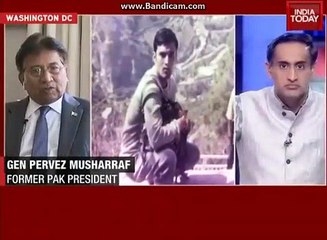 Musharraf Taking Classs of indian Media over kulbhushan yadav issue