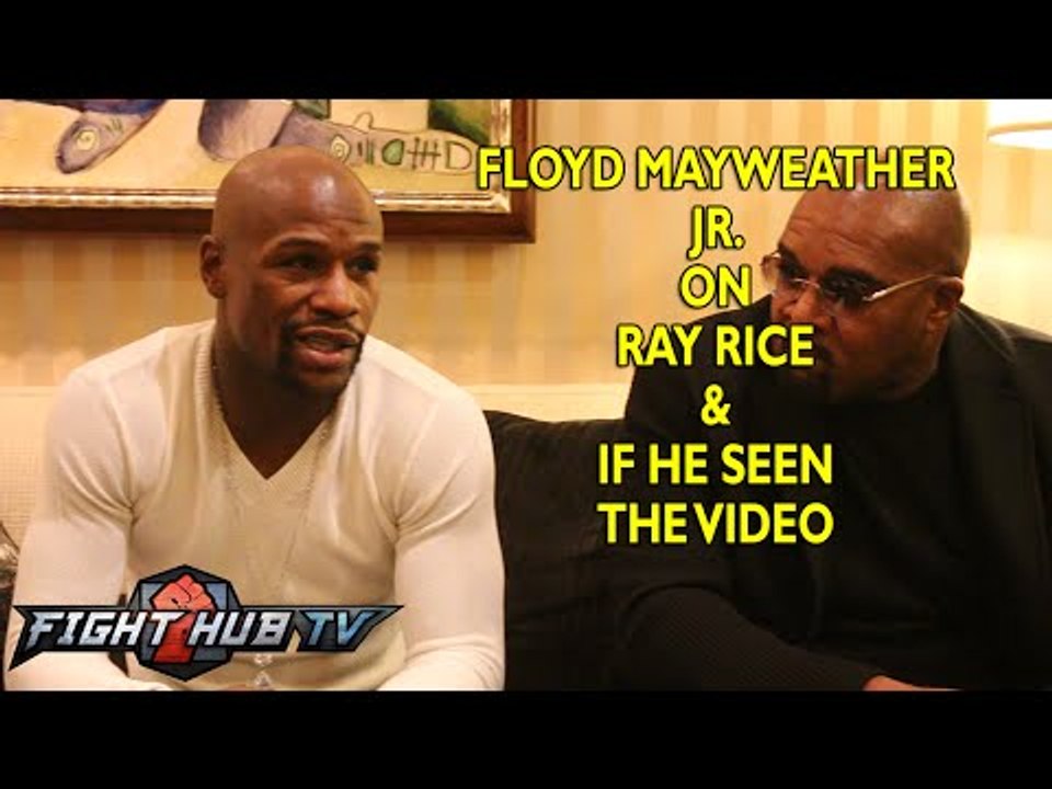 Floyd Mayweather on Ray Rice video - Mayweather Maidana scrum