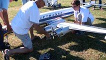 LOCKHEED L-1049G SUPER CONSTELLATION GIANT RC SCALE MODEL AIRLINER LOW PASS AND SHOW FLIGHT-rMBzadJck