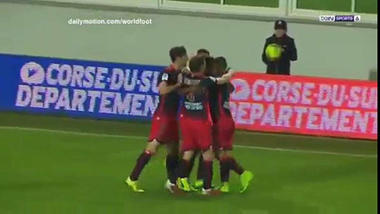 Gazelec Ajaccio 4:4 Clermont	  (French Ligue 2. 14 April 2017)