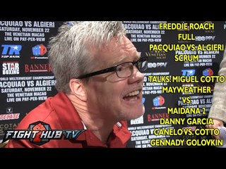Freddie Roach "Cotto & Manny beat Floyd!" Talks Mayweather vs. Maidana 2- Full Scrum