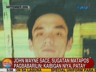 UB: John Wayne Sace, sugatan matapos pagbabarilin; kaibigan niya, patay