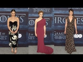 "Game of Thrones" Season 6 LA Premiere Emilia Clarke, Lena Headey, Sophie Turner ARRIVALS