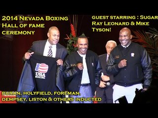 2014 Nevada Boxing Hall of fame: Holyfield, Foreman, Mayweather, Duran Honored