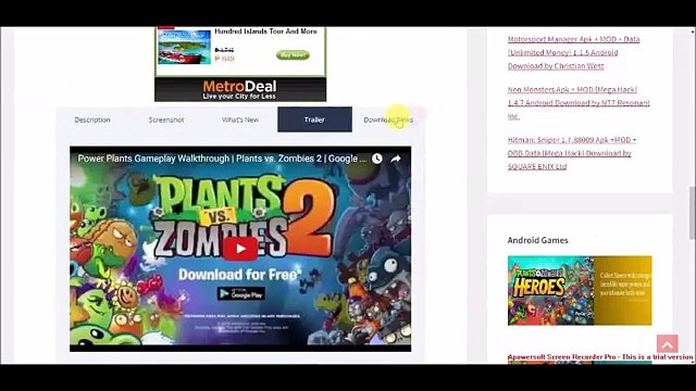 Plants vs. Zombies 2 MOD Apk + OBB Data [MEGA Hack] 5.9.1 Android