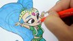 Shimmer and Shine Coloring Book Pages Sparkle colorare asdNickelodeon Fun