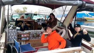 Nick & Seija at Ontario Place Marina aboard the Ay Carumba - Summer of 2016