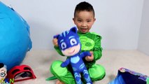 PJ MASKS Super Giant Toys Surprise Egg Opening Fun With Catboy Gekko  Ckn Toys-TsWSI8rVjH