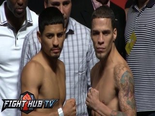 Canelo vs. Lara- full undercard weigh in video and face offs