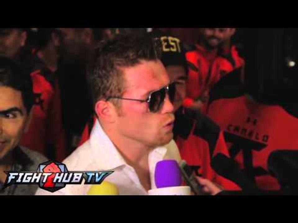 Canelo Alvarez "You win fights throwing punches; not on your bike" (Spanish audio)