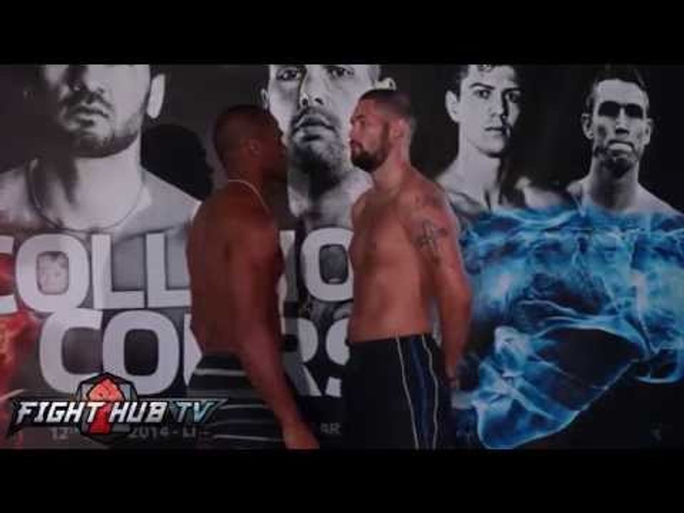 Tony Bellew vs. Julio Cesar dos Santos weigh in and stare down
