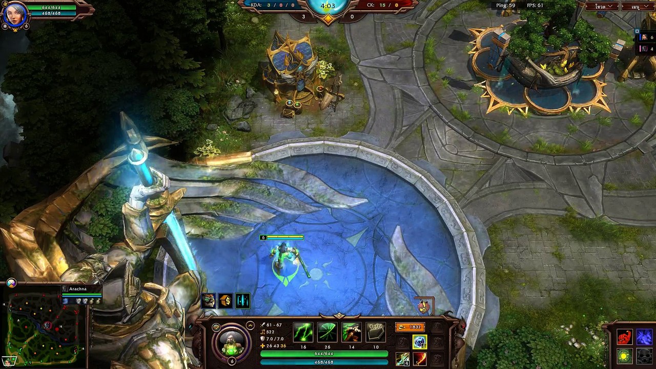 EP-22 Aluna 1+1 Arachna สู้กับบอท จะสู้หรือจะถอย Mode Blitz HON