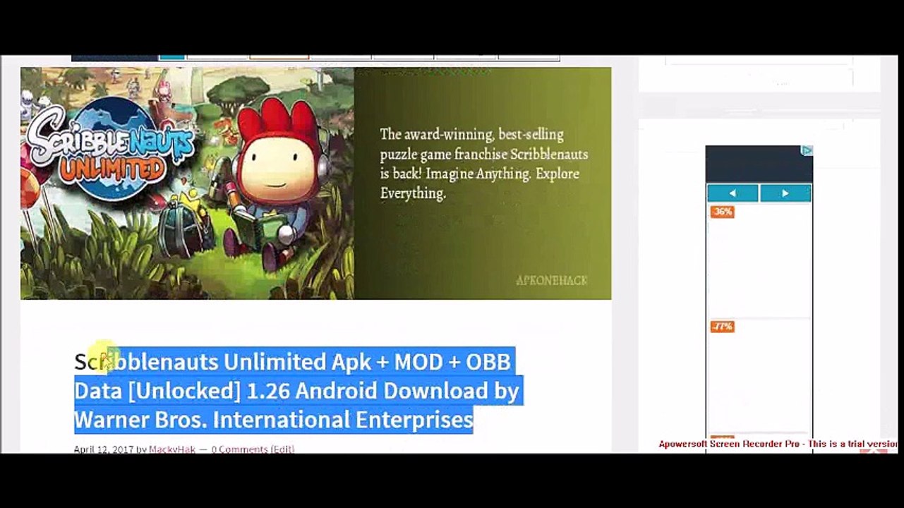Scribblenauts Unlimited Apk + MOD + OBB Data [Unlocked] 1.26 Android