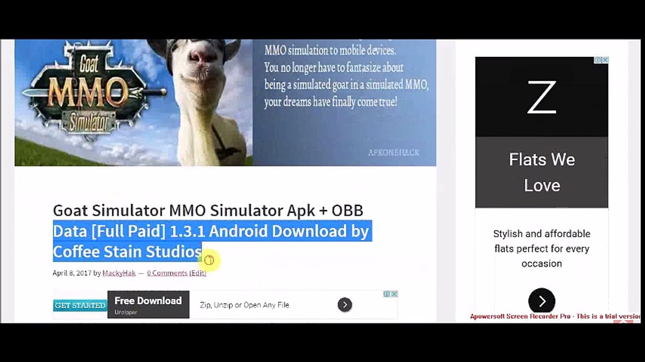 Goat Simulator MMO Simulator Apk + OBB Data [Full Paid] 1.3.1 Android