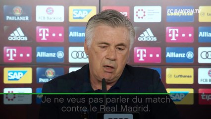 27e j. - Ancelotti ne veut pas entendre parler du Real