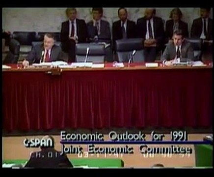 Unemployment, the Economy, Monetary Policy & Inflation: Alan Greenspan - Economic Outlook (1991) part 2/3