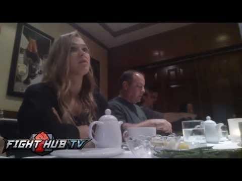 Ronda Rousey says she has to fight Gina Carano & Cris Cyborg will get her ass beat if they fight