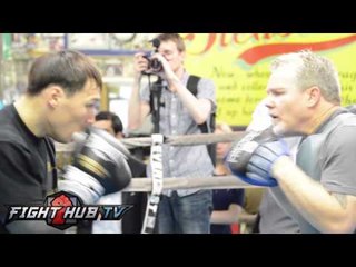Provodnikov vs. Algieri- Ruslan Provodnikov works out w/Freddie Roach