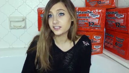 Bathing In 100 Packs Of Ramen Noodles! - Christina Crockett