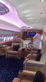 Inside View of Private Jet of Wealthy Qatar
