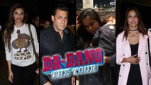 Salman Khan, Bipasha Basu, Daisy Shah, Arpita Khan With Baby Ahil Leave For Dabangg Tour