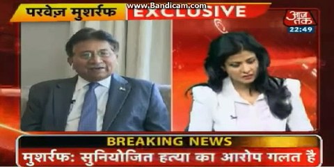 Musharraf Takes Class Of Indian Female Anchor..