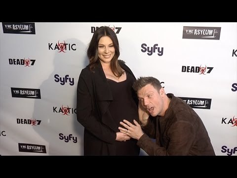 Nick Carter & Lauren Kitt SyFy's Dead 7 Premiere Red Carpet in Los Angeles
