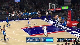 NBA 2K17 Stephen Curry & Kevin Durant Highlights at 76ers 2017.02.zds27