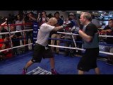 Cotto vs. Martinez- Miguel Cotto media workout highlight video