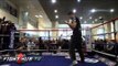 Froch vs. Groves 2: Carl Froch shadow boxing workout