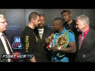 Stevenson vs. Fonfara press conference face off video