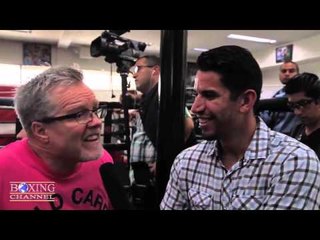 Freddie Roach "We will KO Martinez with a head shot; Right Hook or left hook"