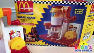 McDonald's Shake Maker & McDonald's Cash Register! Kids Pretend Play Food Happy Meal Surprise Toys