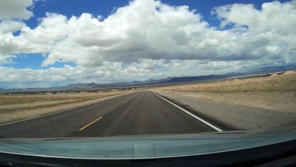 Approaching Rachel, Nevada