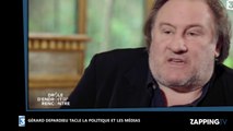 Gérard Depardieu tacle François Hollande et insulte violemment les médias (Vidéo)