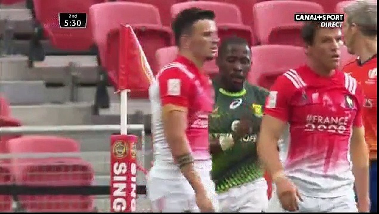 France 7 fait douter l'Afrique du Sud à Singapour (10-7)