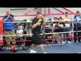 Marquez vs. Alvarado: Alvarado shadow boxing workout video