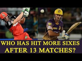 下载视频: IPL 10 : AB de Villiers or Chris Lynn; Know who has hit more sixes after 13 matches | Oneindia News