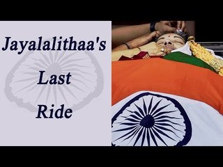 Jayalalithaa laid to rest at Marina Beach with full statehood, Watch Video | Oneindia News