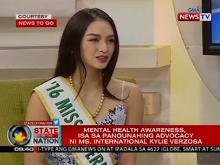 SONA: Mental health awareness, isa sa pangunahing advocacy ni Ms. International Kylie Verzosa