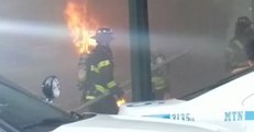 Bus Bursts Into Flames Near New York's Grand Central Terminal