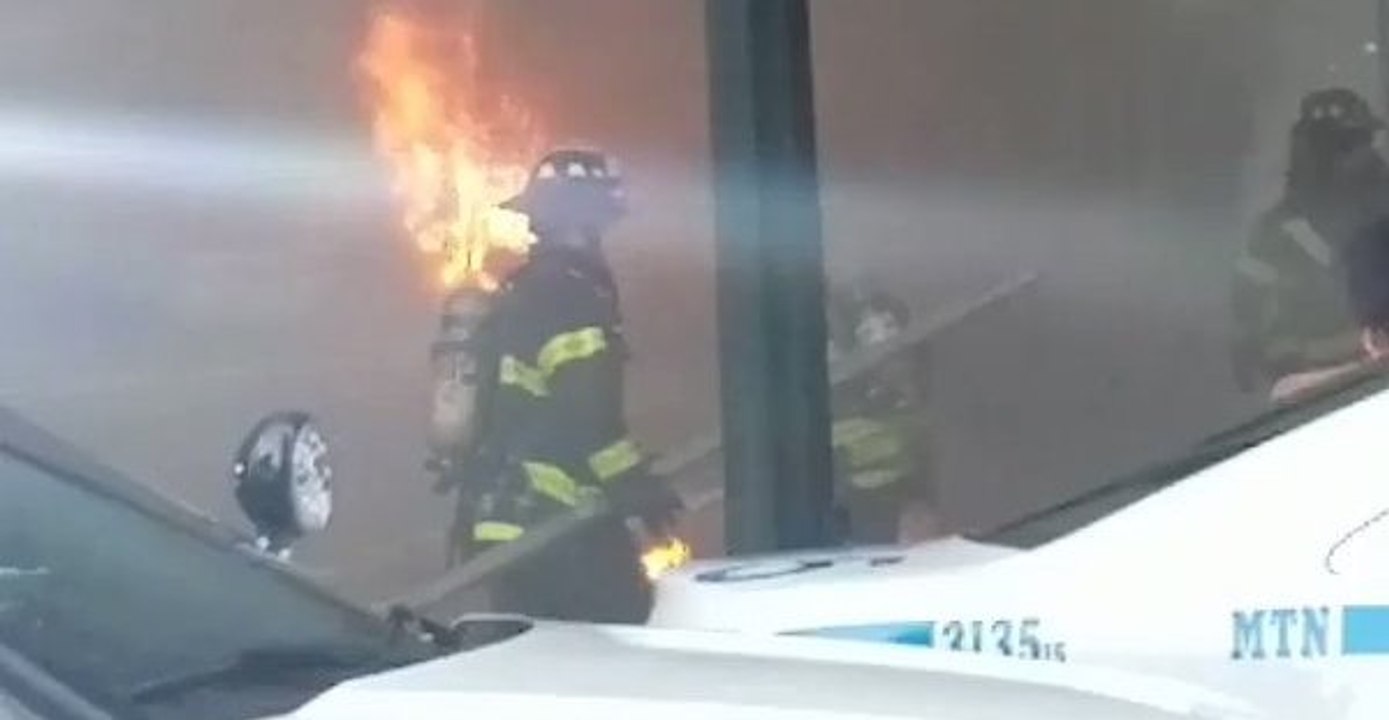 Bus Bursts Into Flames Near New York's Grand Central Terminal