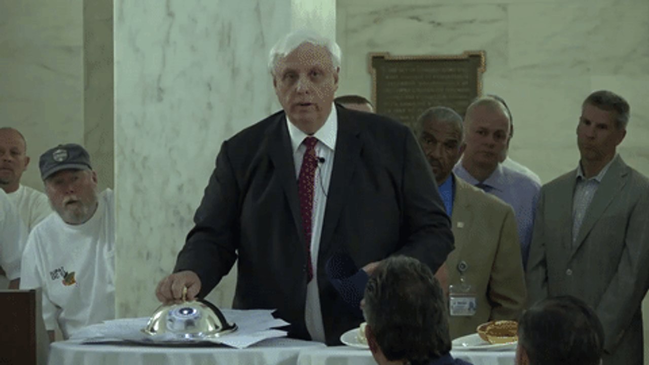 West Virginia Governor Uses Real Bullshit To Show What He Thinks Of Budget Bill