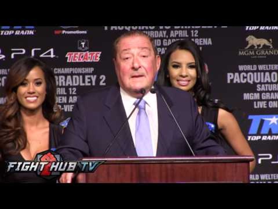 Bob Arum rips the MGM over Mayweather vs. Maidana posters