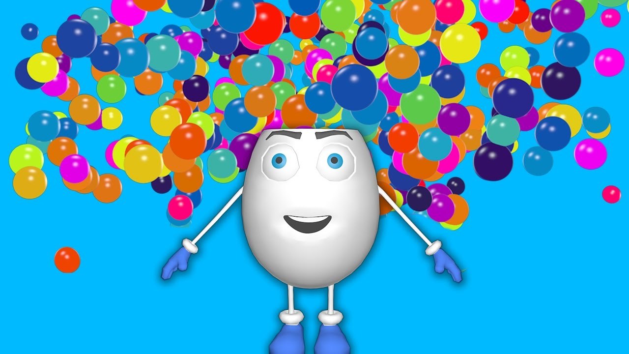Learn colors for kids with balls