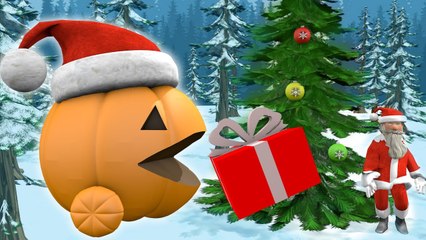 Pumpkin changes the colors on Christmas