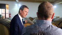 Nicolas Dupont-Aignan en visite au domaine Condorcet